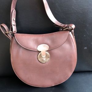 Ralph Lauren Ricky clasp leather handbag